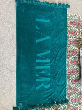 La Mer Teal Tassel Beach Towels